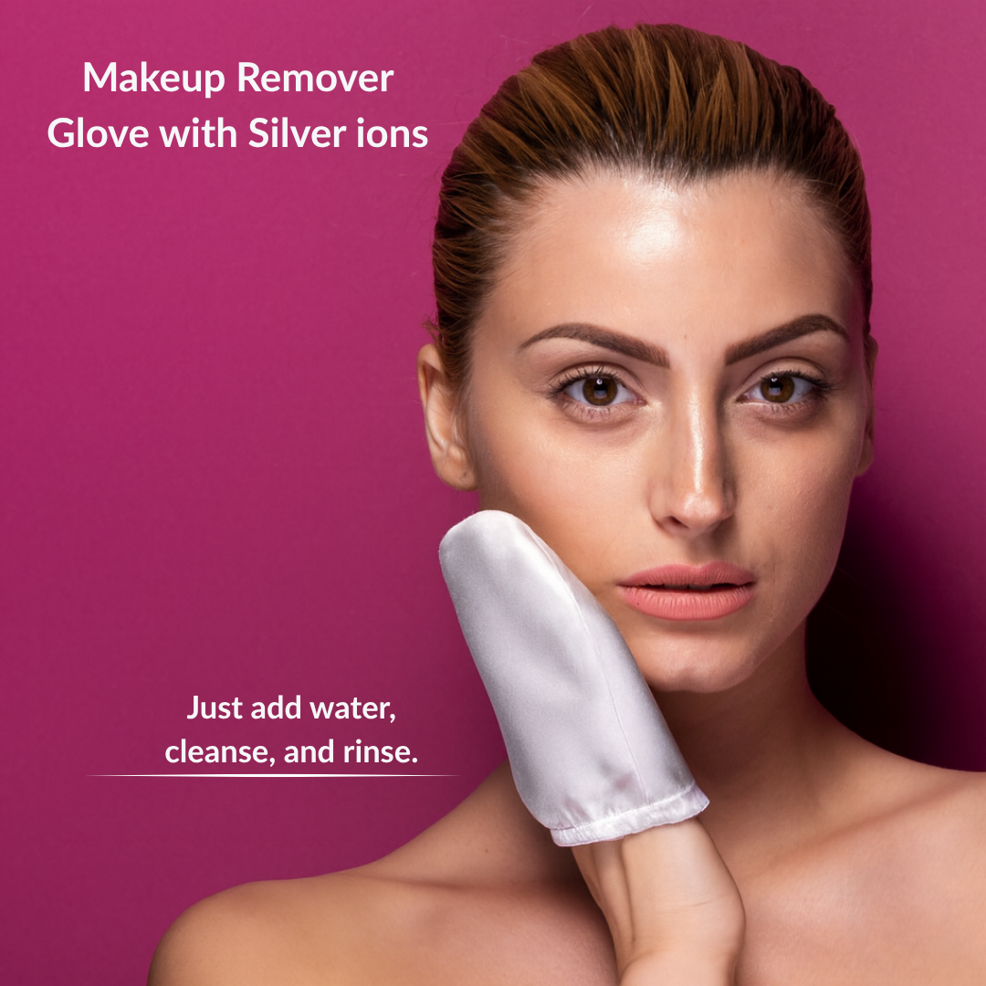 Silver Glove - Deep Cleansing Microfiber Glove with Silver Ions, Eco-Friendly