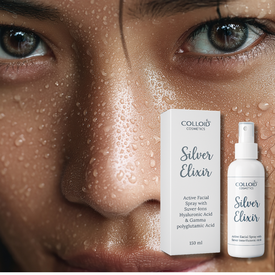 Silver Elixir - Hydrating Facial Spray with Hyaluronic & Polyglutamic Acid and Silver ions