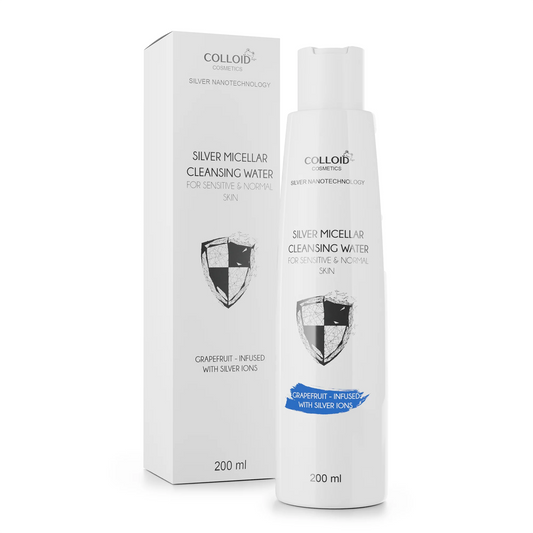 Micellar Water & Toner with Antioxidants & Silver Ions - Gentle Makeup Remover for Sensitive Skin