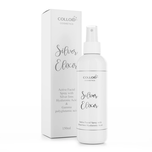 Silver Elixir - Hydrating Facial Spray with Hyaluronic & Polyglutamic Acid and Silver ions