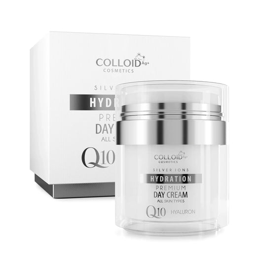 Hydrating Day Cream with Q10, Natural Oils & Silver Ions: Anti-Aging Formula